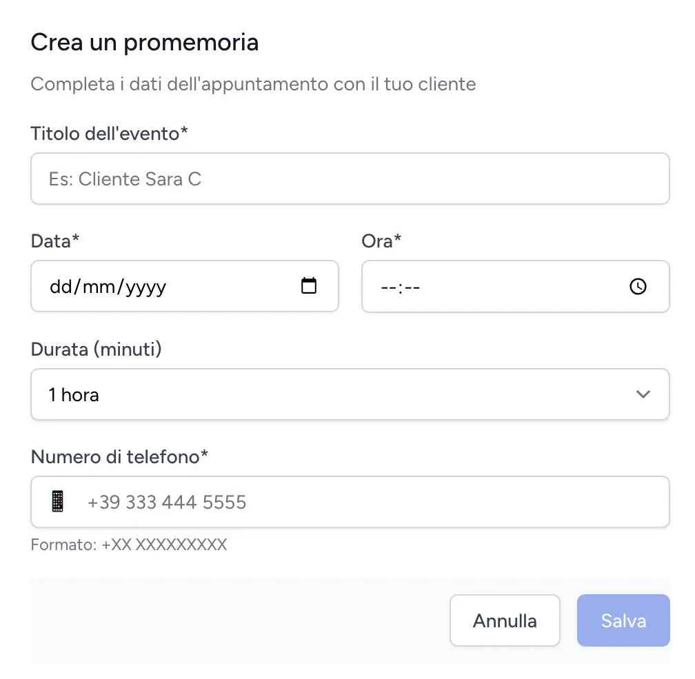 Direct appointment creation