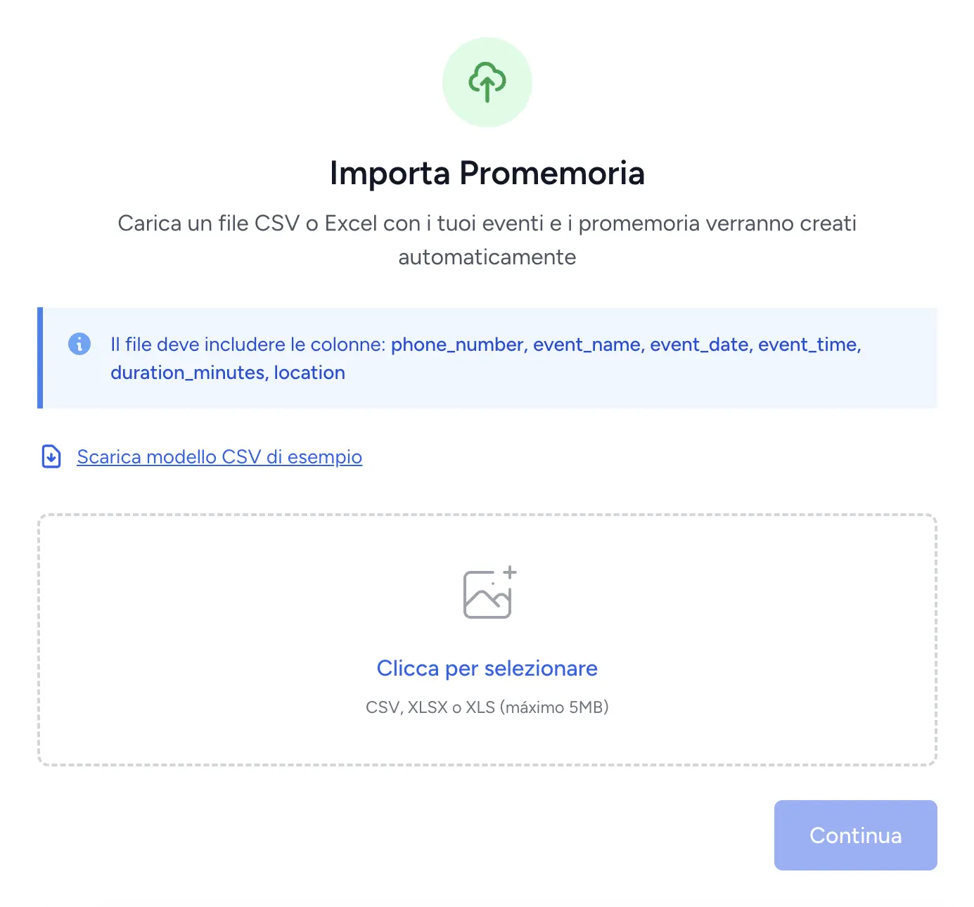 Bulk import